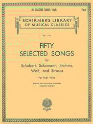 cover 50 Selected Songs Vocal Solo & Collections sheet music cover